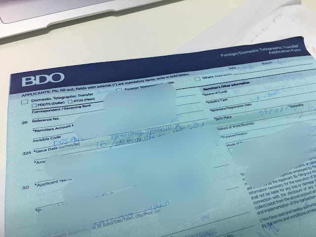 フィリピン最大手銀行bdoから日本のみずほ銀行に海外送金してみた フィリピン現地採用がマレーシアでサバイブするブログ