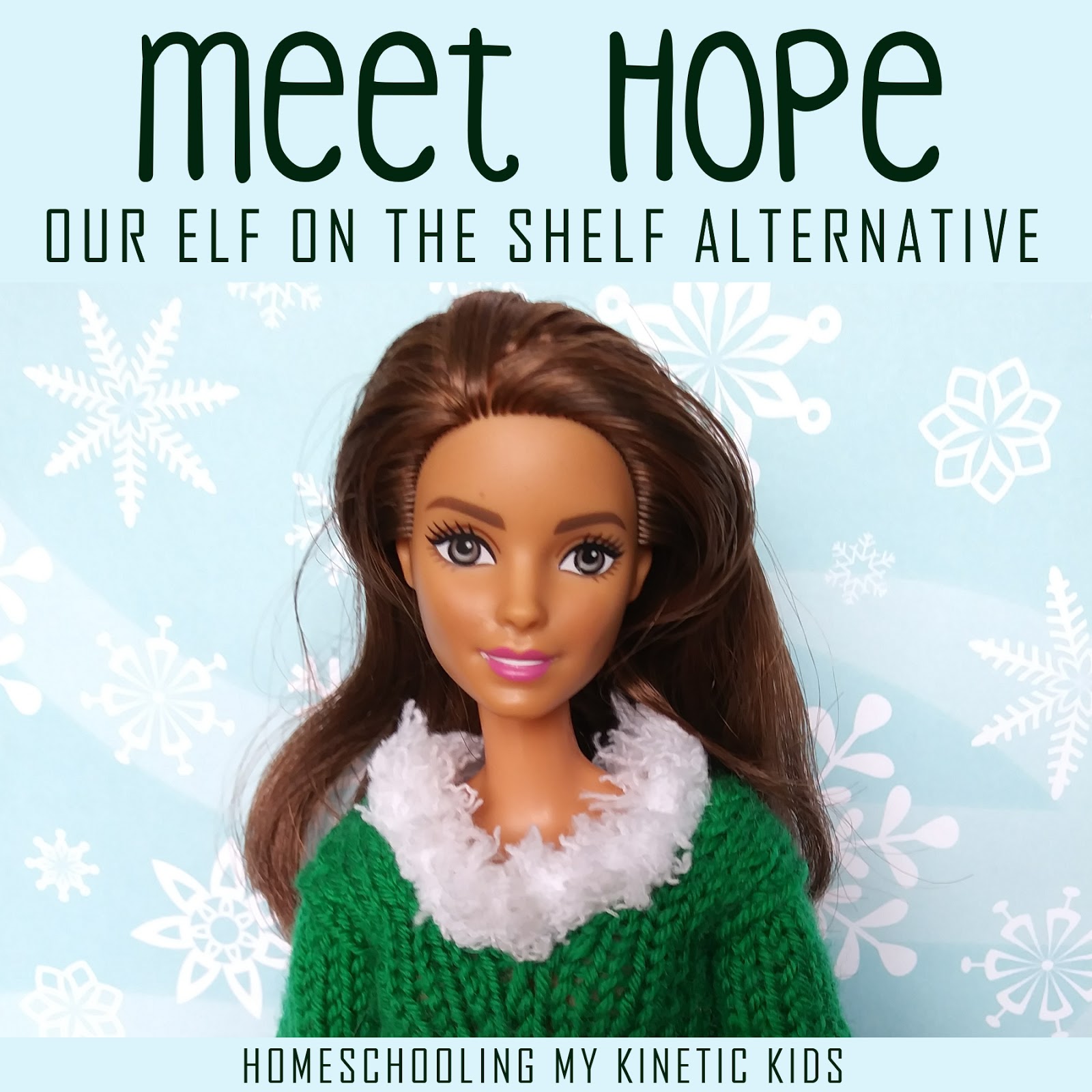 Meet Hope Our Elf on the Shelf Alternative
