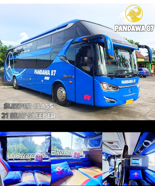 Sleeper bus dari Pandawa 87