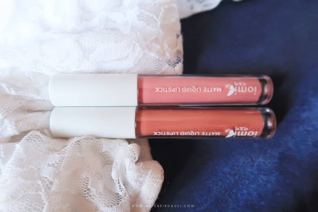 Review Iomi Beauty Matte Liquid Lipstick Anisa Firdausi