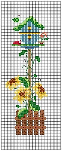 She Shall Be Called Woman: Cross Stitch Bookmark Birdhouse Chart