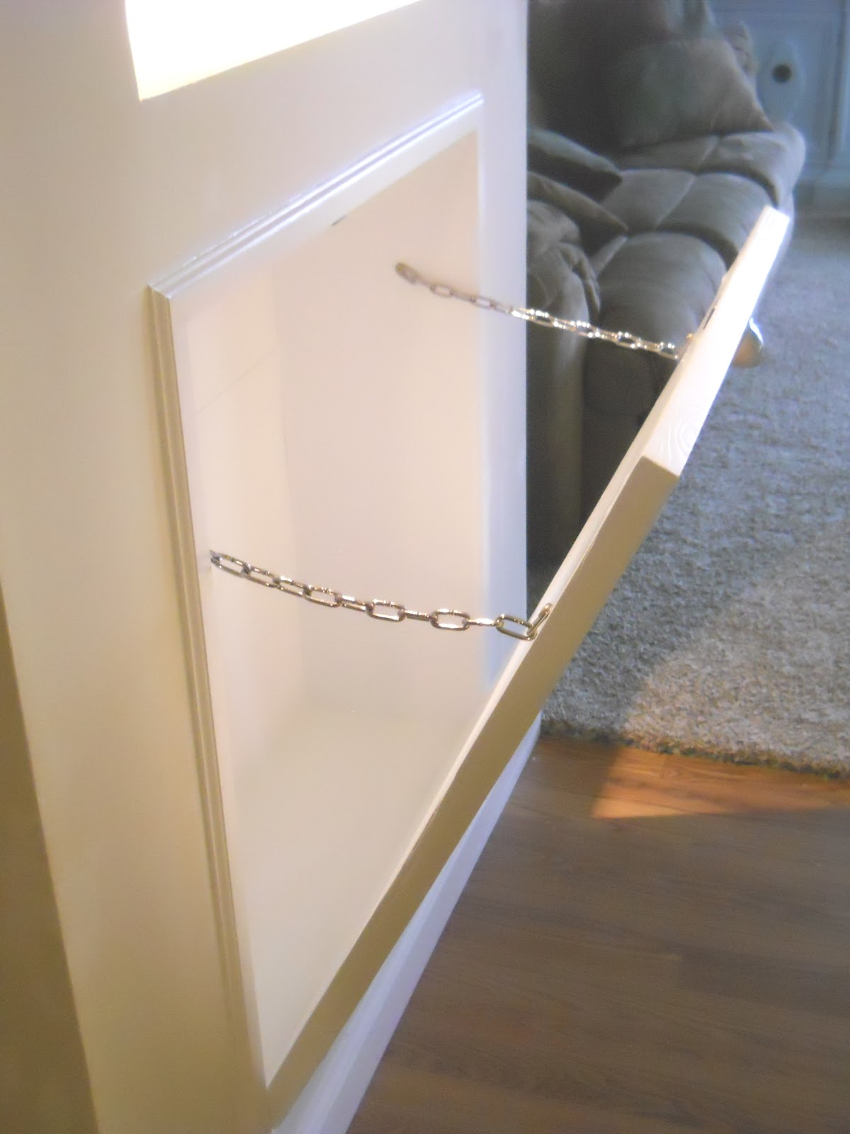 1001 Goals TV Room Hidden Blanket Storage