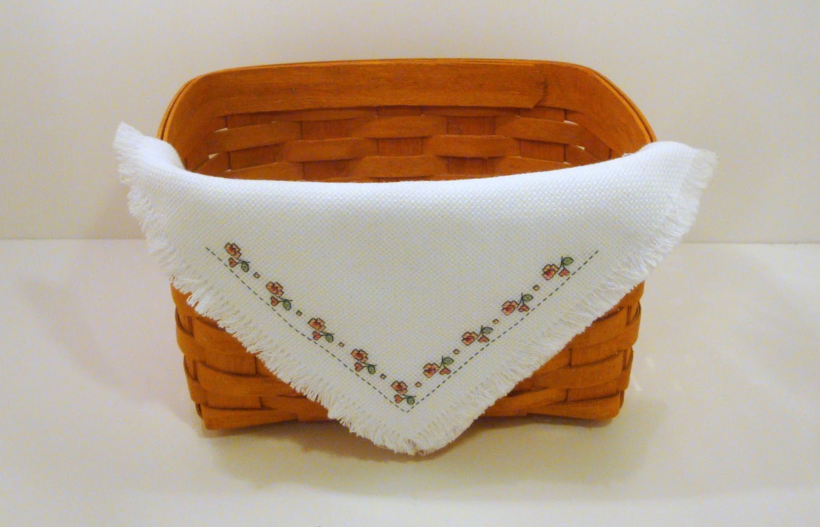 Everyday Art Work Bread Basket Cloth Cross Stitch