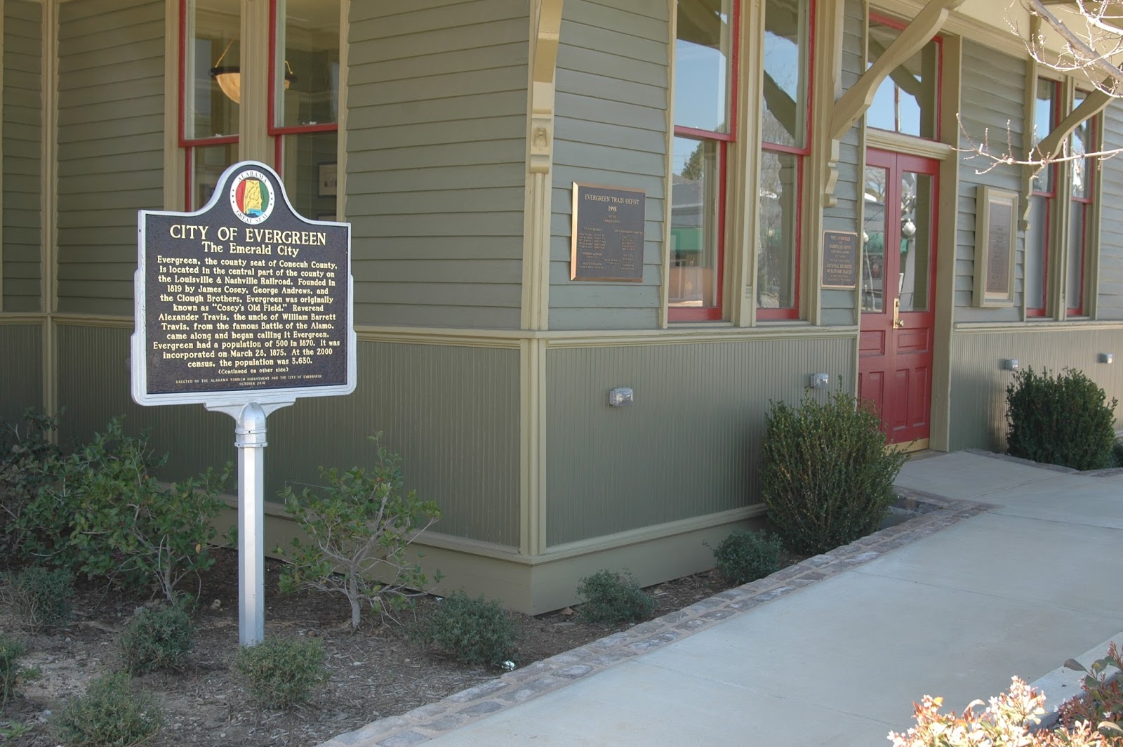 Dispatches from the LPOP What is now called Evergreen, Ala. was