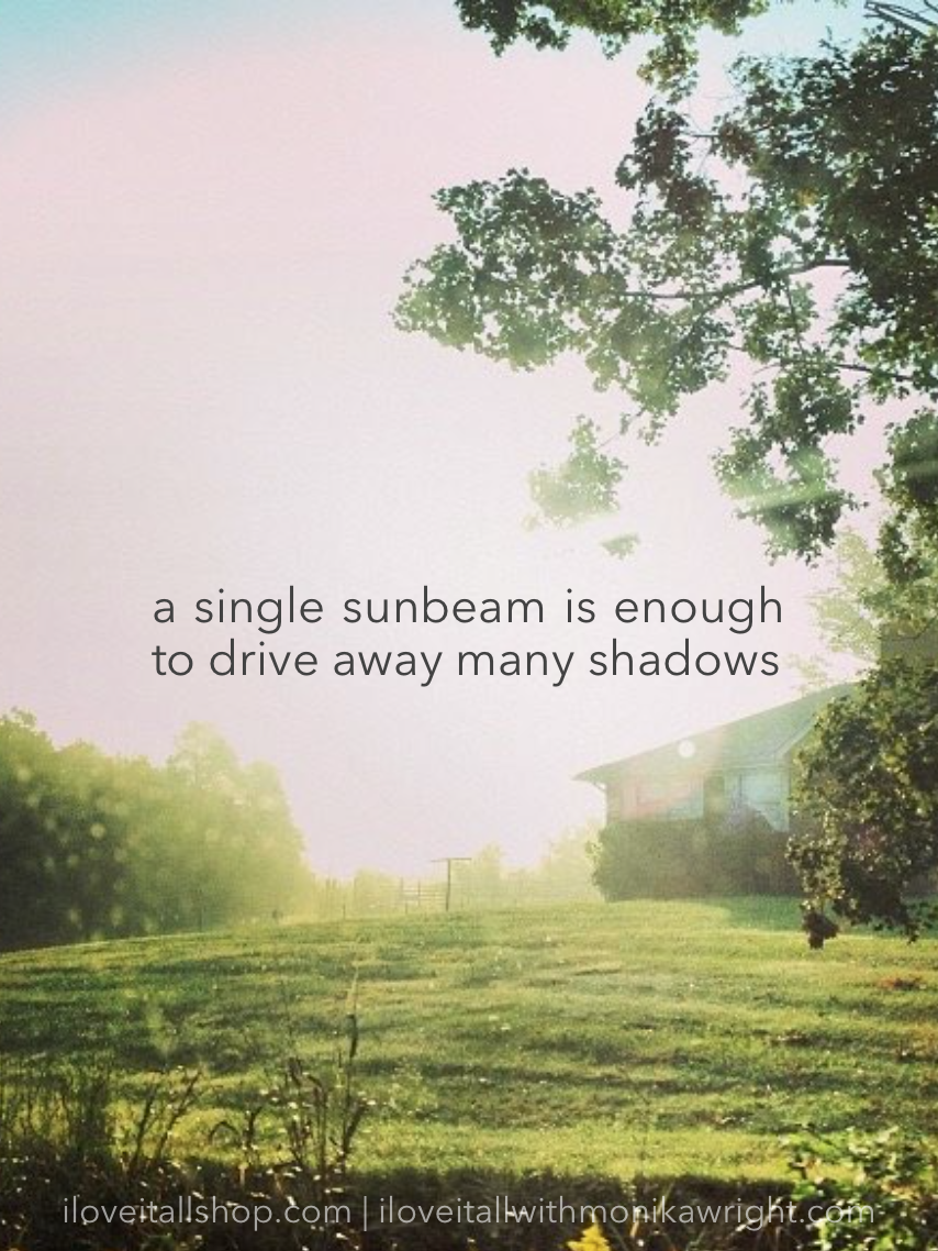 a single sunbeam