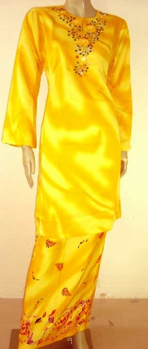 Model desain baju kurung batik (aneka variasi)
