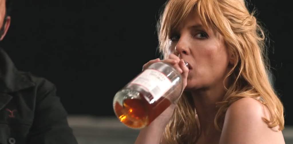 Kelly Reilly as Beth Dutton in Yellowstone Season 2 Trailer. 
