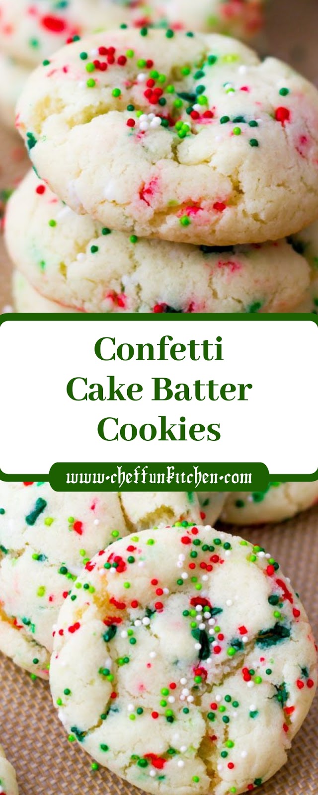 Confetti Cake Batter Cookies