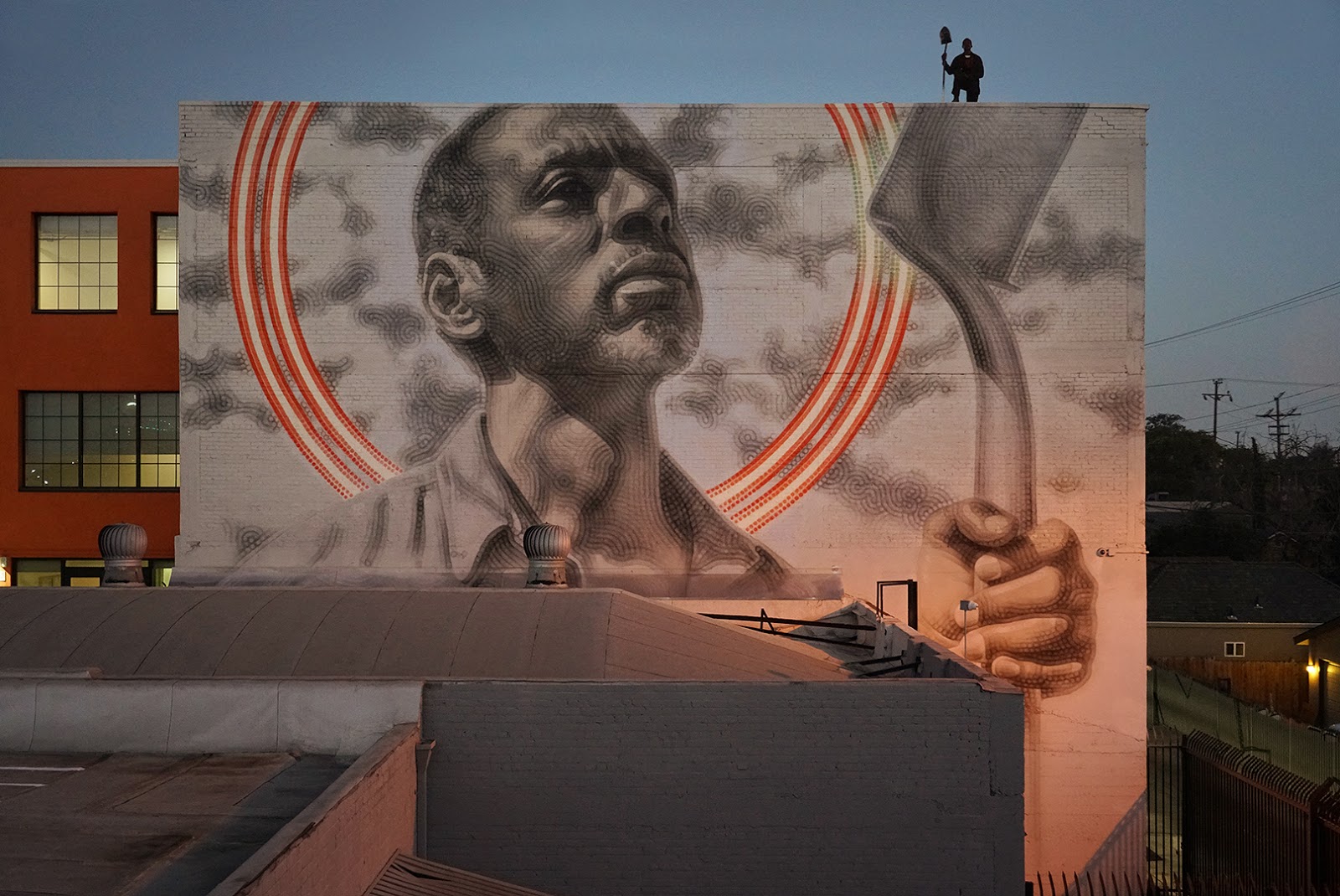 MAC ART New Murals in Los Angeles 'Shared Roots (Unity Threatens