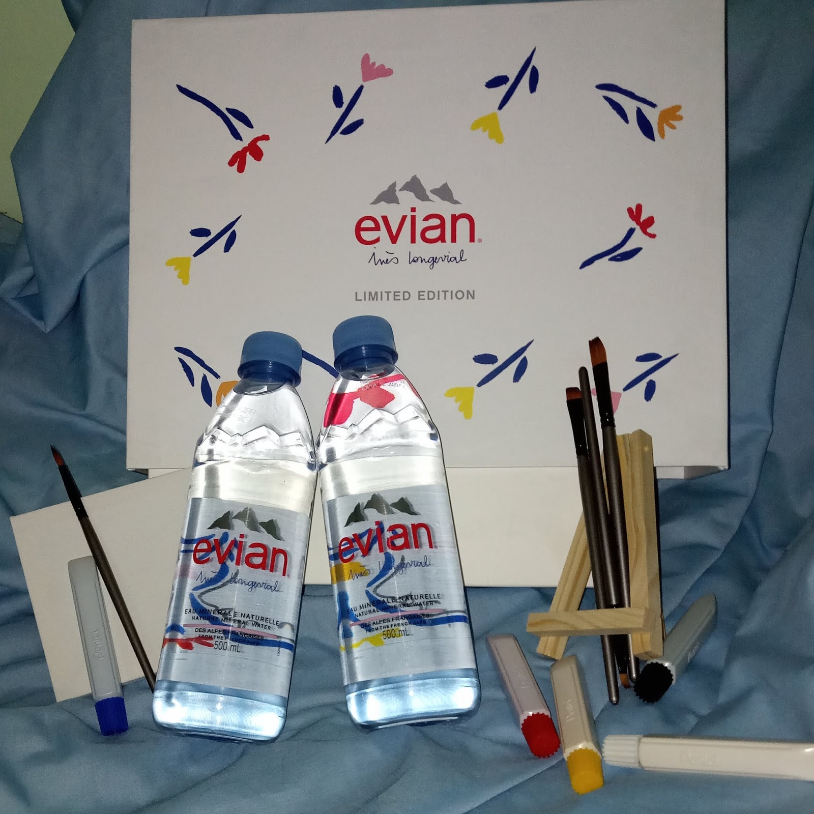Supersupergirl's Food Reviews Limited Edition evian® bottles by Inès