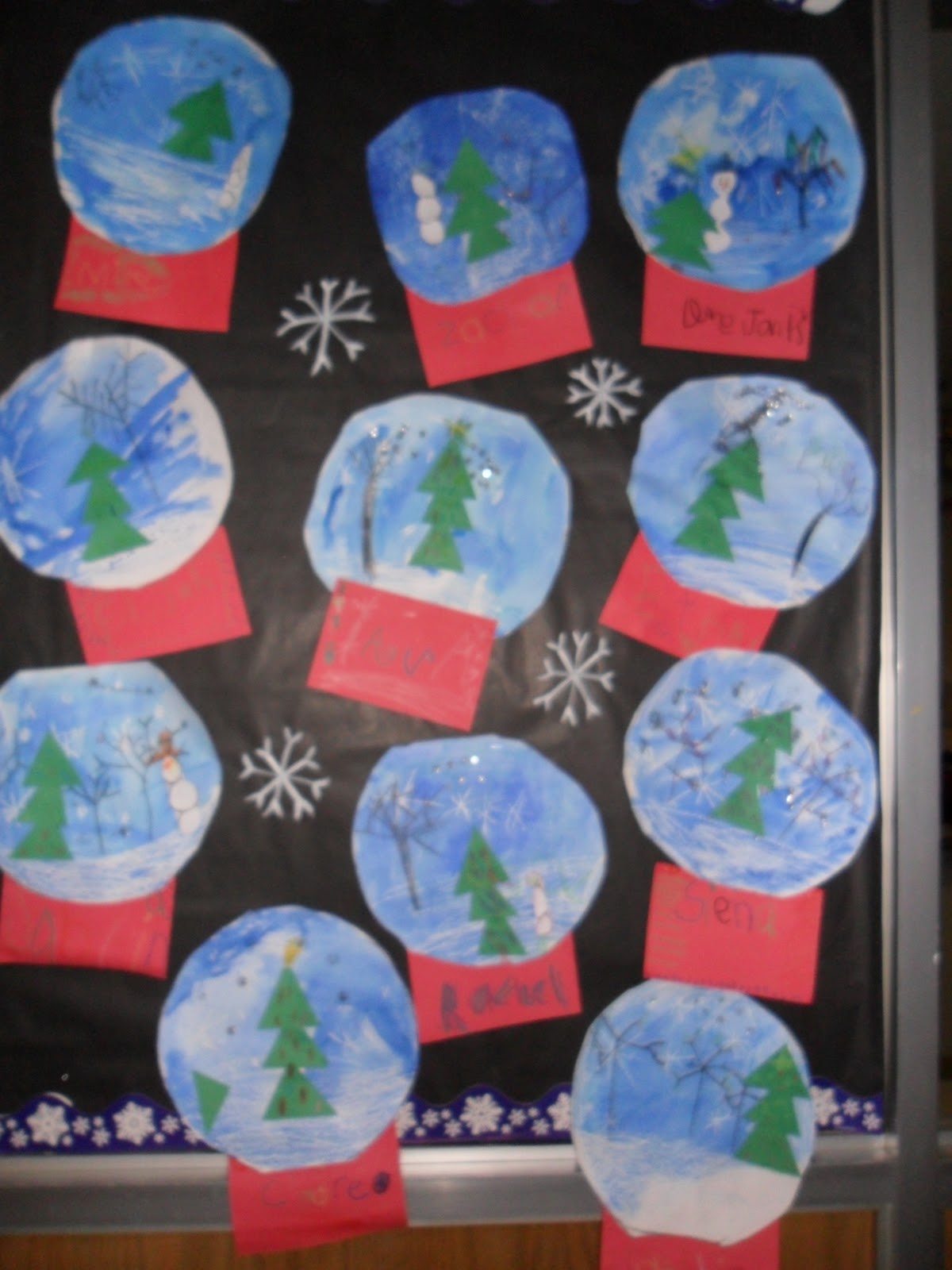 Why I Love Art Kindergarten Snow Globes