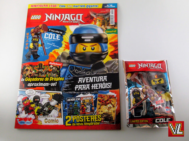 Revista LEGO Ninjago #18 - janeiro 2019 - Cole com o martelo gigante Revista LEGO Ninjago #18 - janeiro 2019 - Cole com o martelo gigante