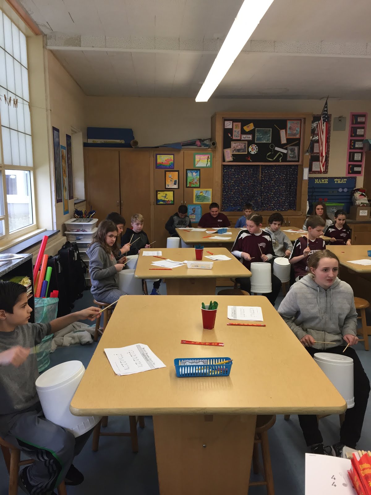 Leicester Elementary Music Bucket Drumming