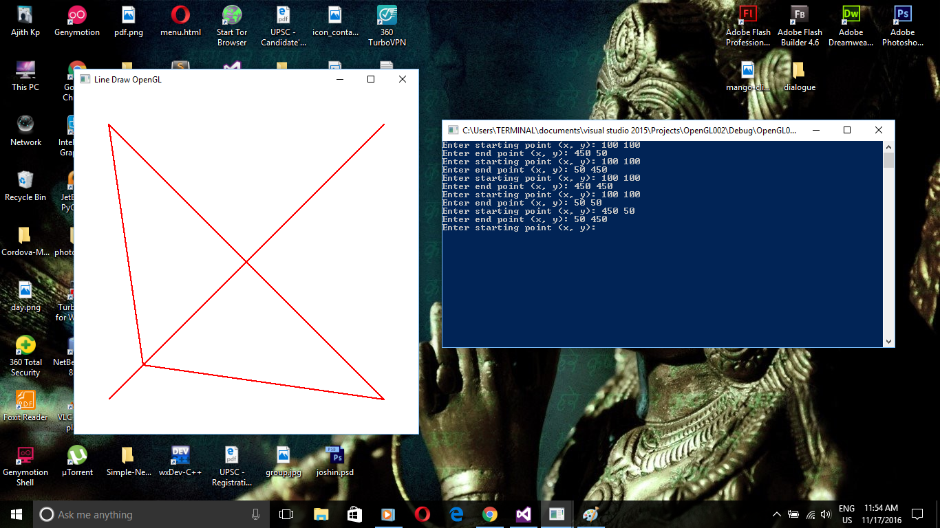Line Drawing Algorithm In Java : Opengl line drawing dda algorithm