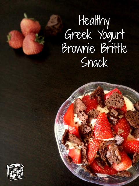 Here is a healthy snack that has some great tasting Brownie Brittle in it!