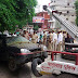 कानपुर - नवीन मार्केट में ट्रैफिक पुलिस ने दिखायी सख्‍ती 