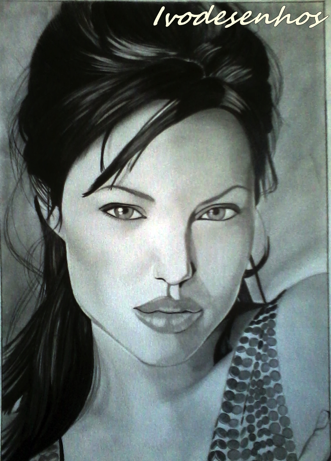 Ivo Desenhos Realistas Desenho Realista Angelina Jolie