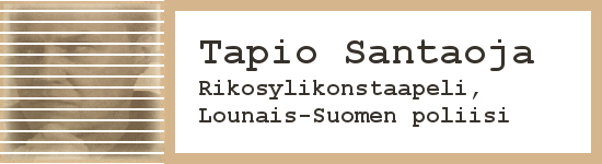 Tapio Santaoja, Rikosylikonstaapeli, Lounais-Suomen poliisi