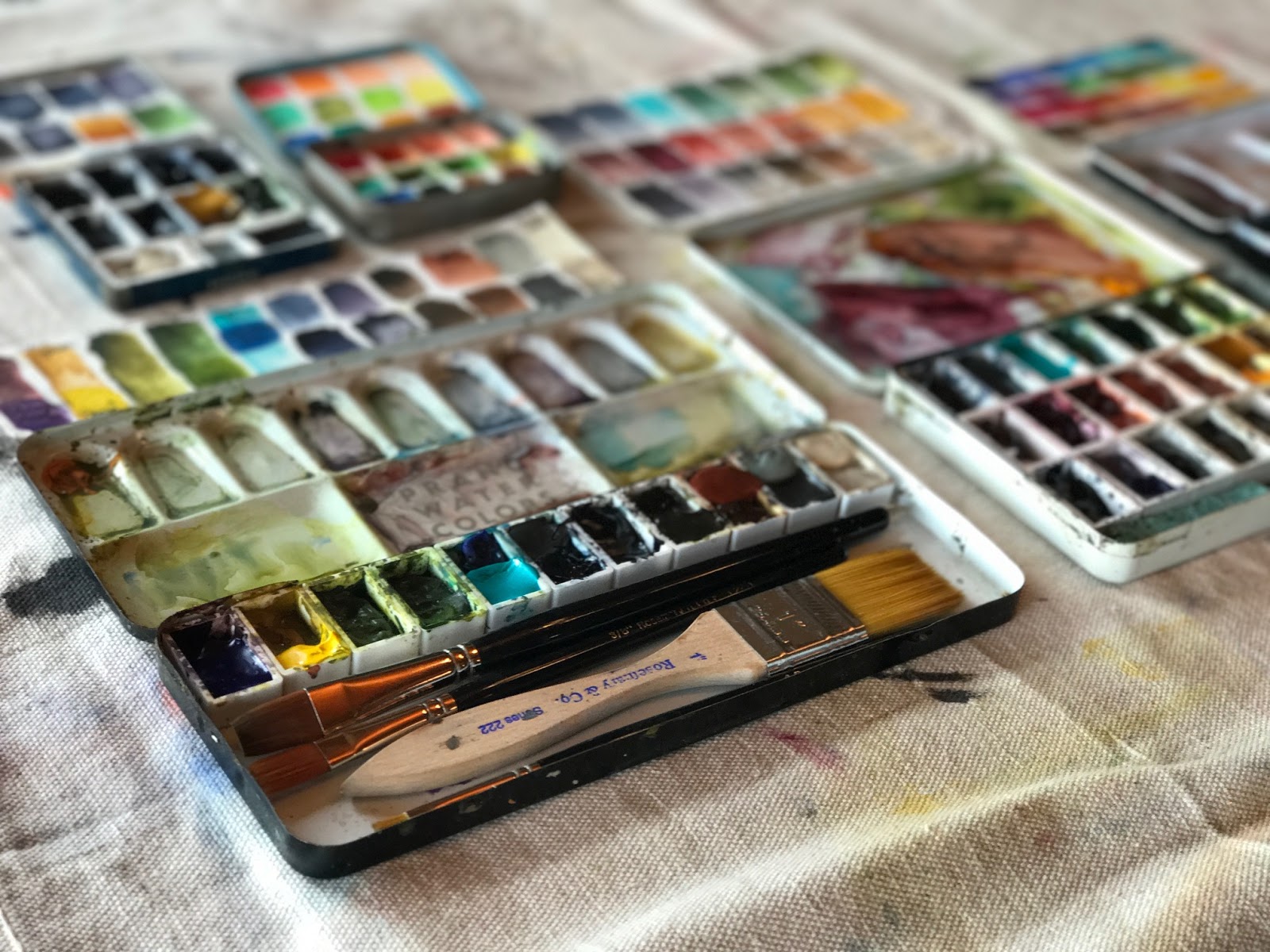Mish Mash: How to use a mini oil paint palette