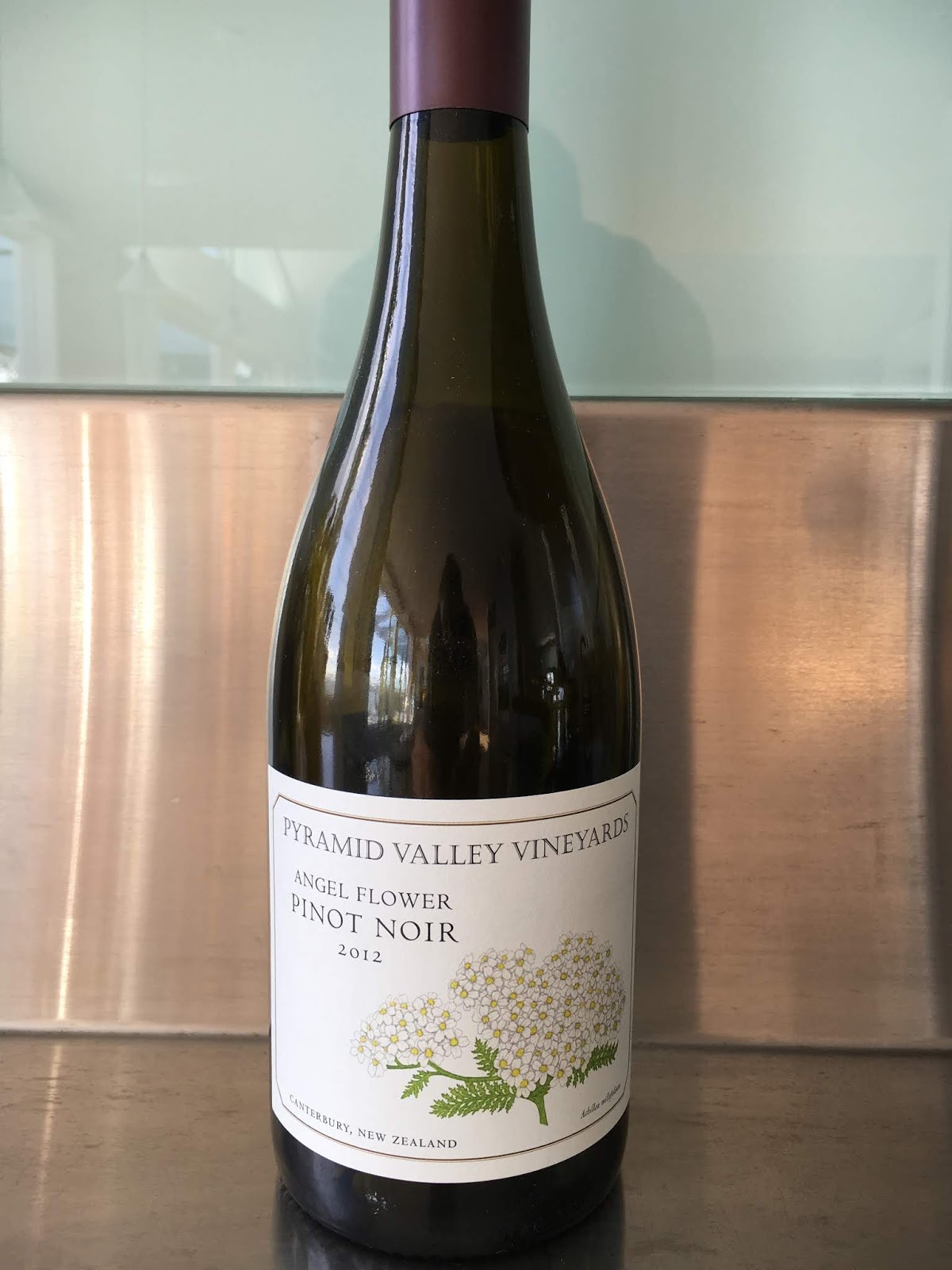 Thomas Girgensohn's Australian Wine Reviews and Beyond Pyramid Valley Angel Flower Pinot Noir.