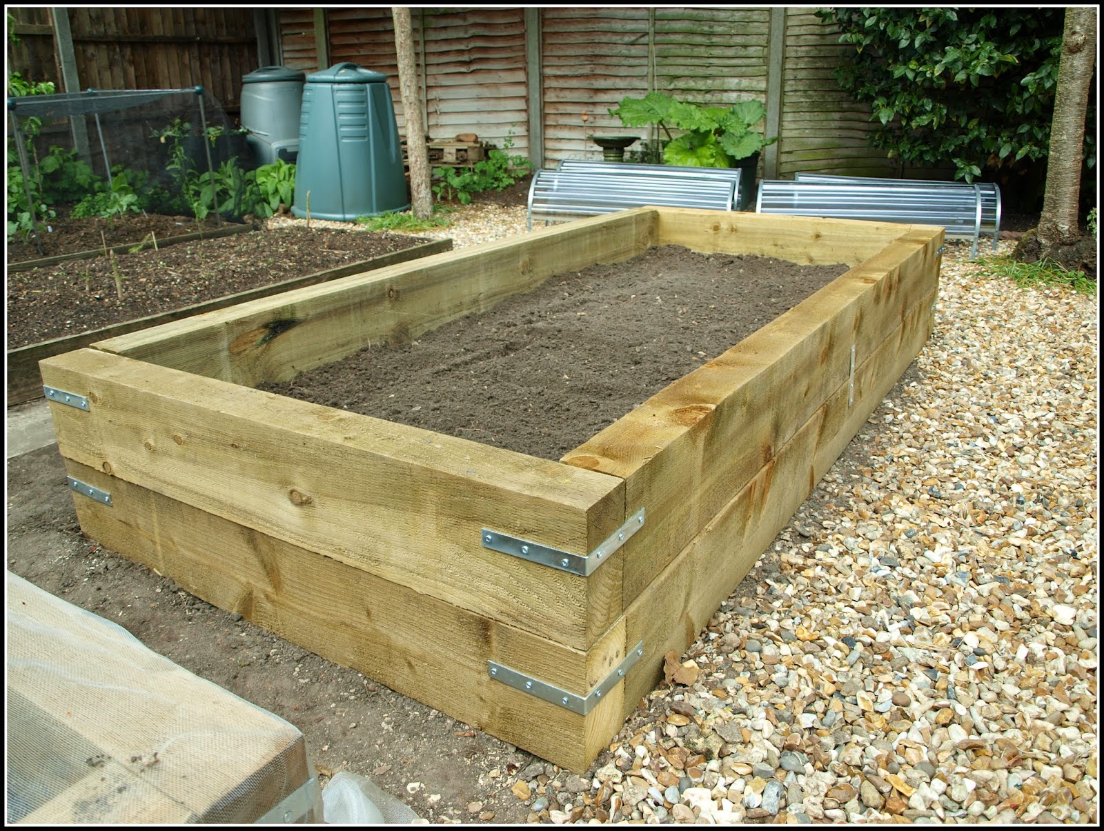 Mark's Veg Plot Building another raised bed