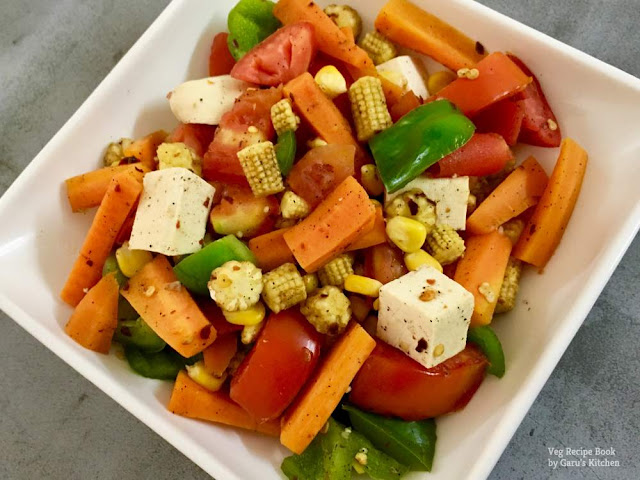 Tofu Veggie stir fry Recipe | Tofu Vegetable Salad Recipe | Vegetable Salad Recipe