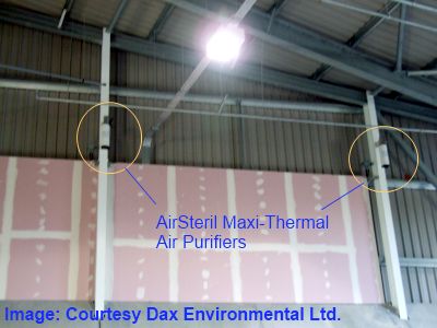 waste plant odour prevention airsteril