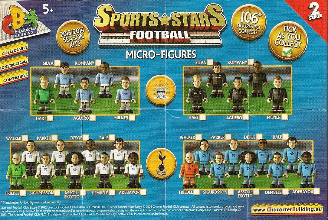 Sports Stars Micro Figure Football Players 