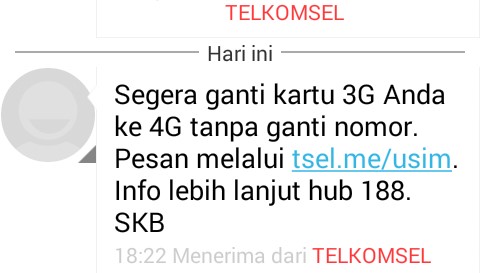 Cara Ubah Kartu 3g Ke 4g Tanpa Ganti Nomor Telkomsel Gapunyakode