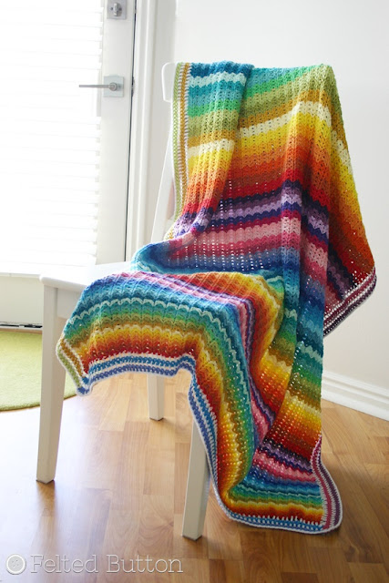 Illuminations Blanket Crochet Pattern by Susan Carlson of Felted Button