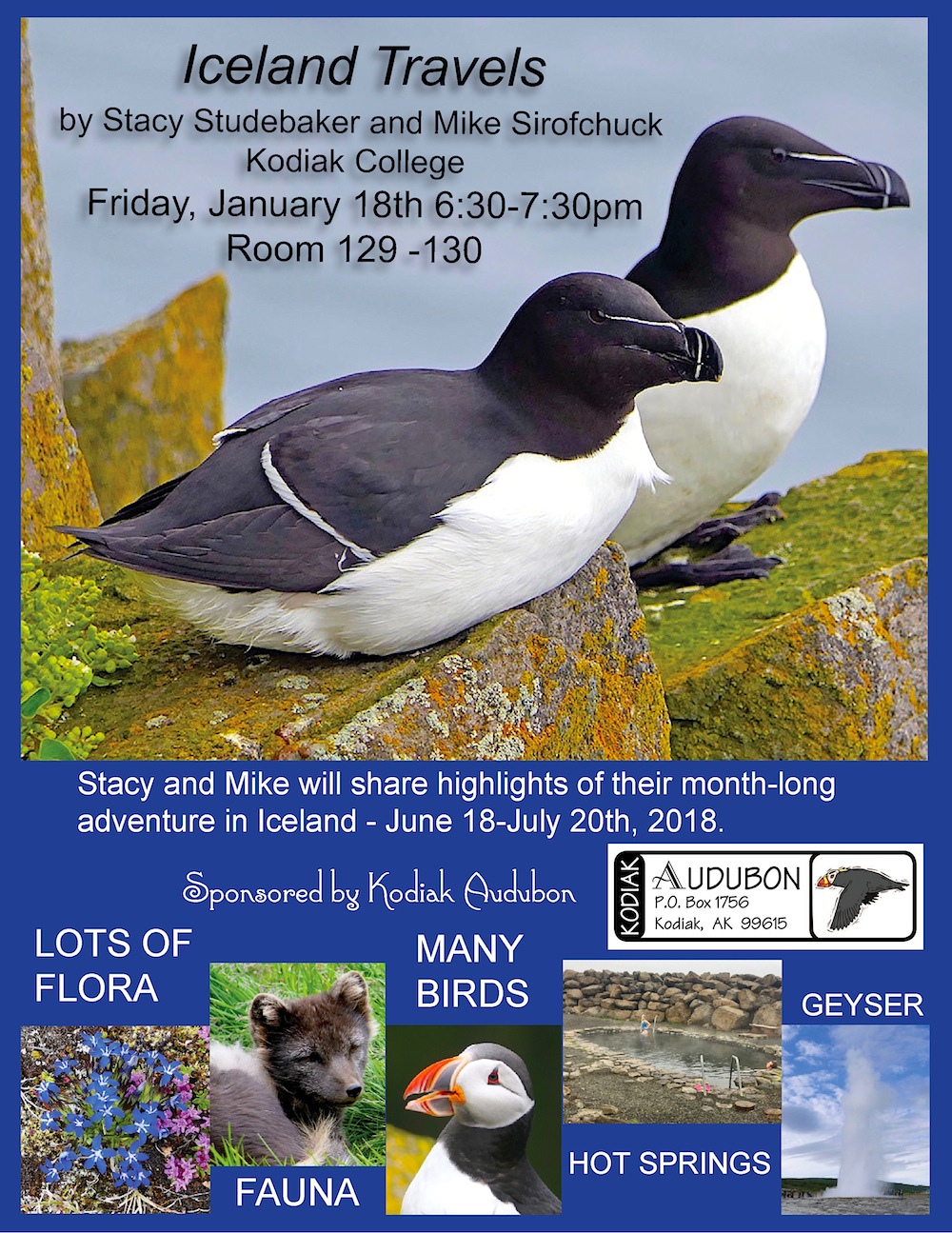 Kodiak Audubon Society January 18, 2019 Kodiak Audubon Event