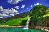 Green Pear Diaries, fuentes, Fuente Swarovski, Wattens, Austria