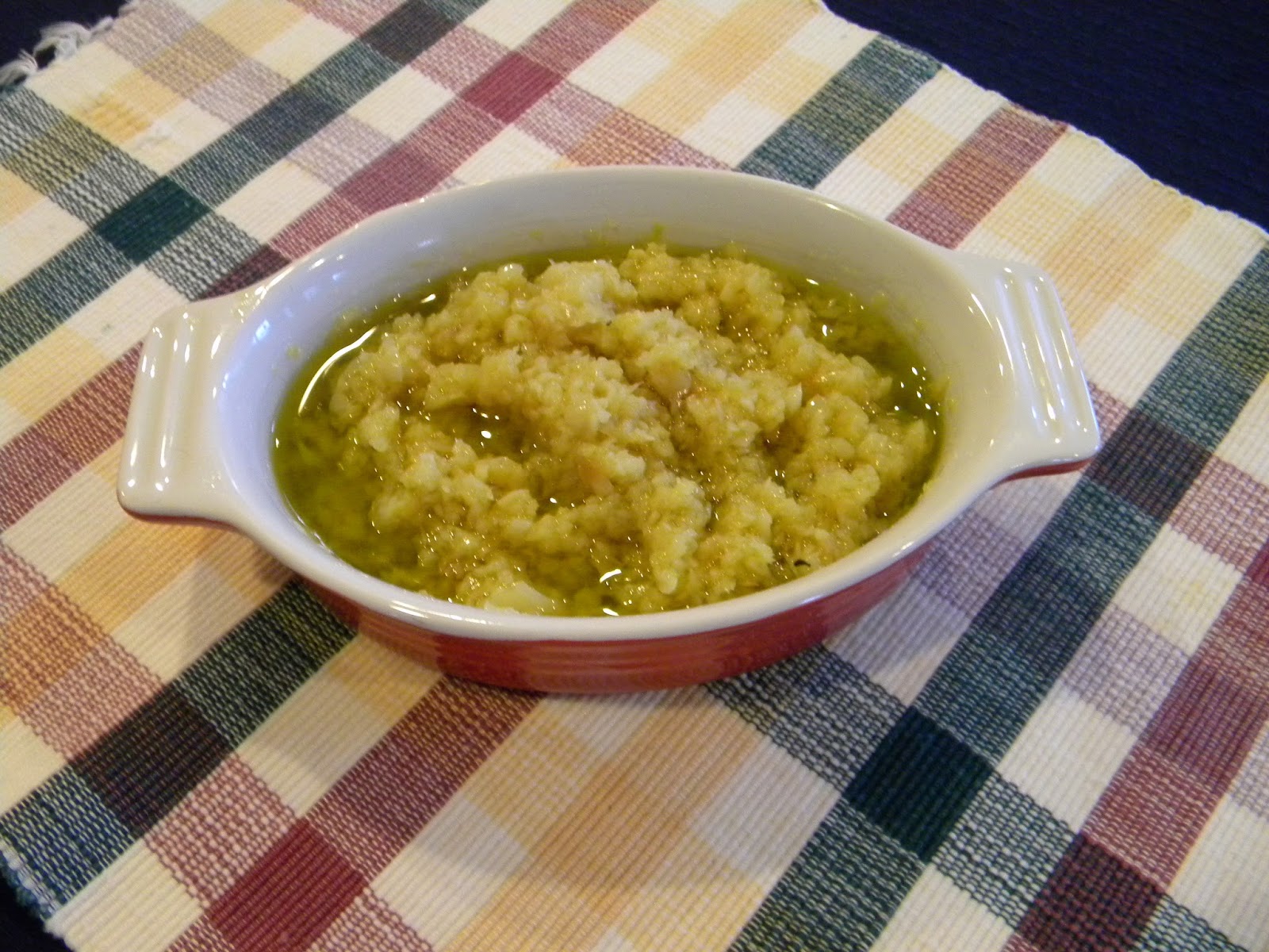 Mattia's Cooking Journal Roasted Garlic in Extra Virgin Olive Oil