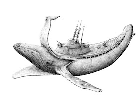 15-Banana-Whale-Submarine-Redmer-Hoekstra-Drawing-Fantastic-and-Surreal-World-of-Hoekstra-www-designstack-co