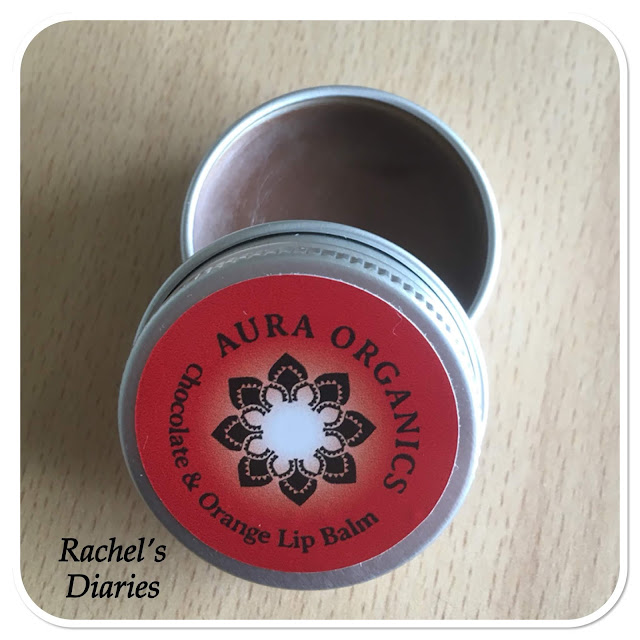 Rachel's Diaries Review Aura Organics Chocolate & Orange Lip Balm
