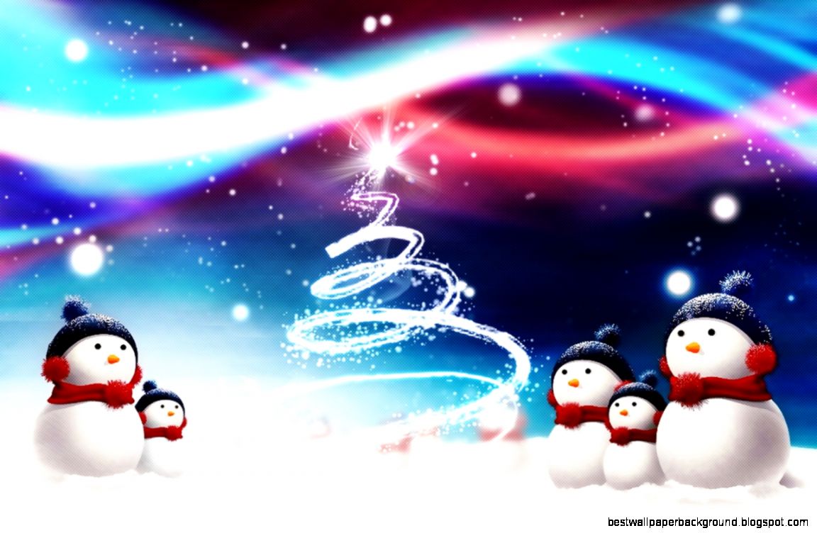 Christmas Snowman Wallpaper