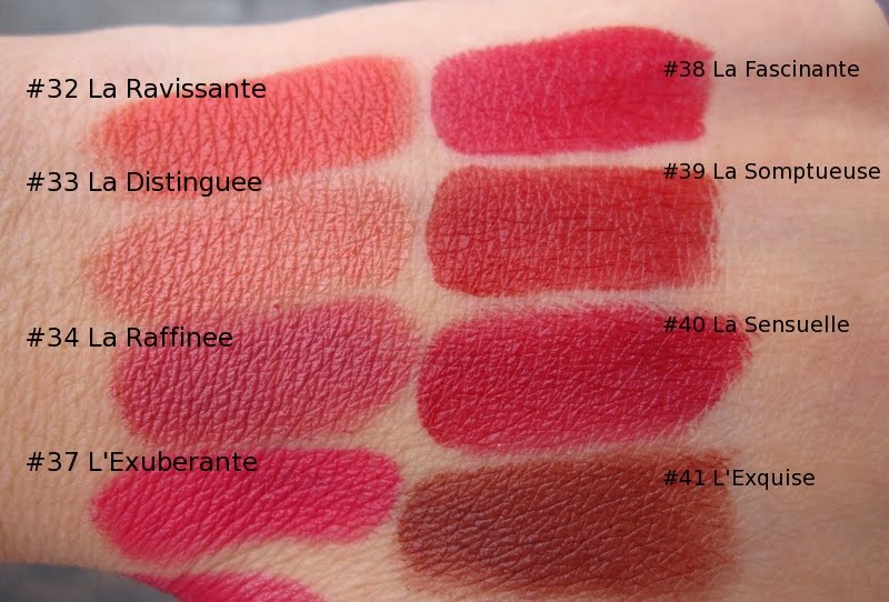 Review & Swatches: Chanel Rouge Allure Velvet Lipstick - 32 La Ravissante  37 L'Exuberante