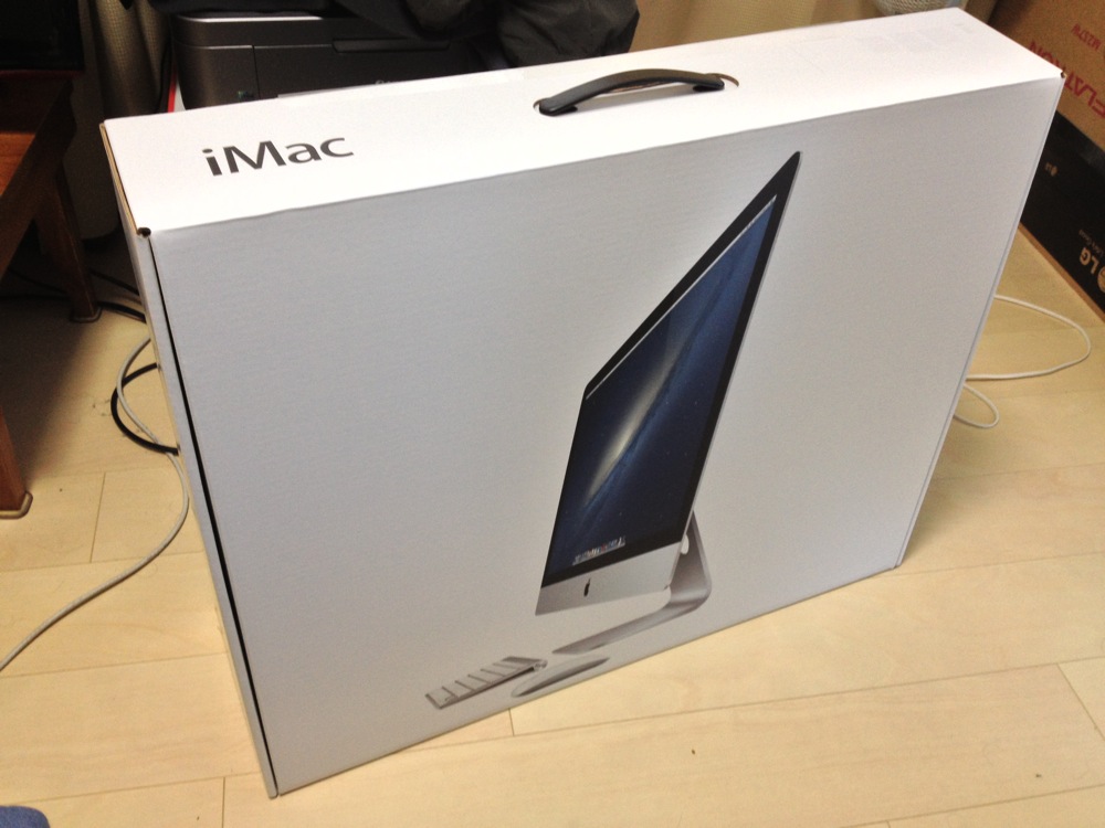 tenpa's blog: 新型iMac(Late2012)が届いたああああ