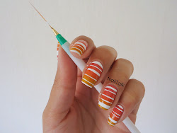 nail aztec acrylverf maakte nagels gradient aanslag witte mijn wat ik deze