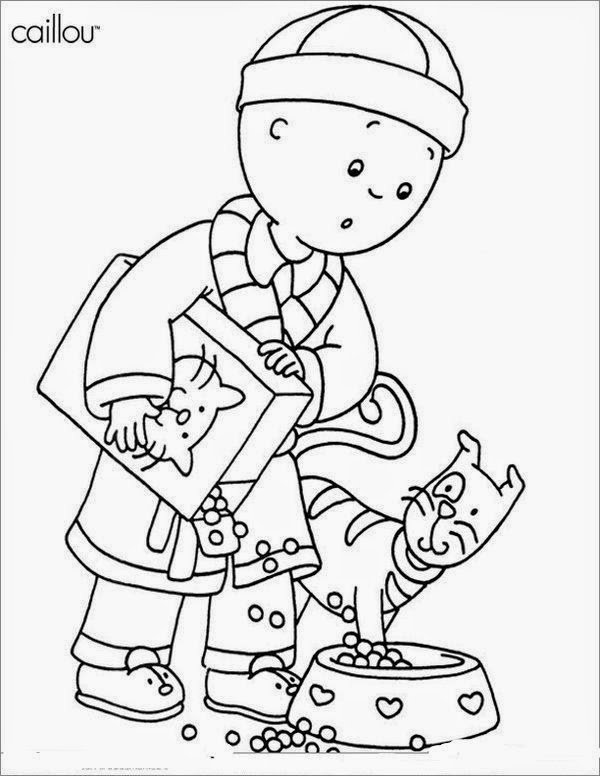 caillou halloween coloring pages - photo #9