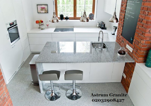ambar white granite kitchen worktop