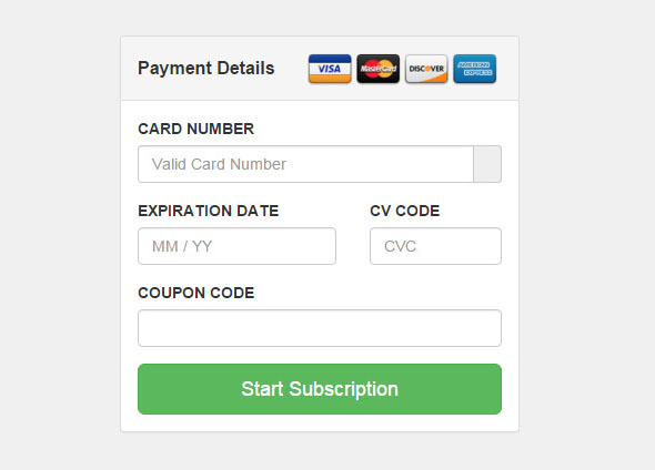 Best Free HTML5 CSS3 Design Checkout Forms - Lifetime Designer