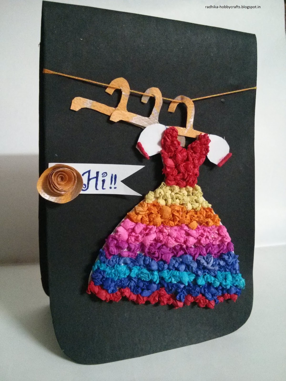 Hobby Crafts ) Coloured tissue Paper dress