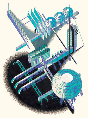 Iakov Chernikhov. Ciclos Constructivistas. «Architectural Fantasies»  1925-1933. Doctor Ojiplatico