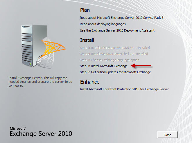 exchange 2010 sp3 management tools windows 10