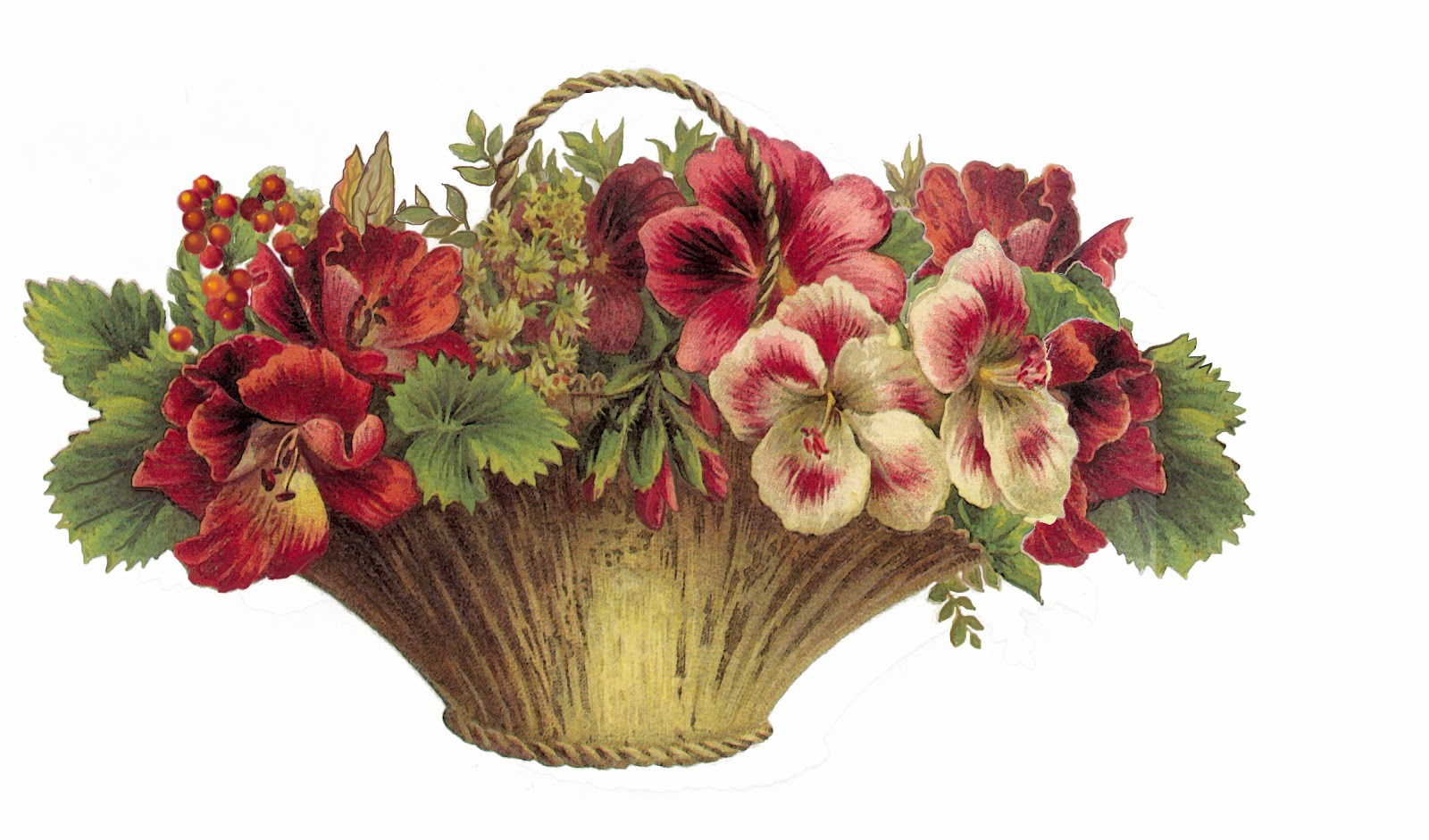 free clip art flower baskets - photo #39