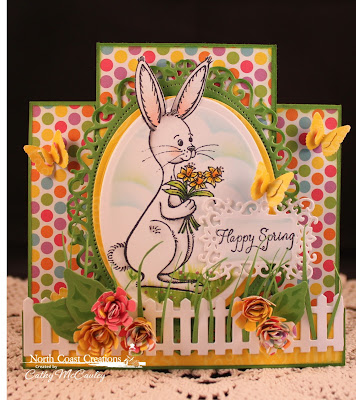 Stamps North Coast Creations Bouquet Bunny- Designer Cathy McCauley