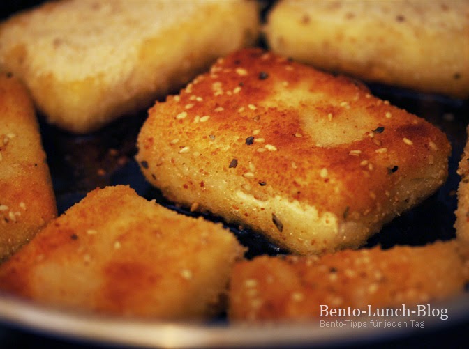 Bento Lunch Blog: Rezept: Panierter Tofu ohne Ei
