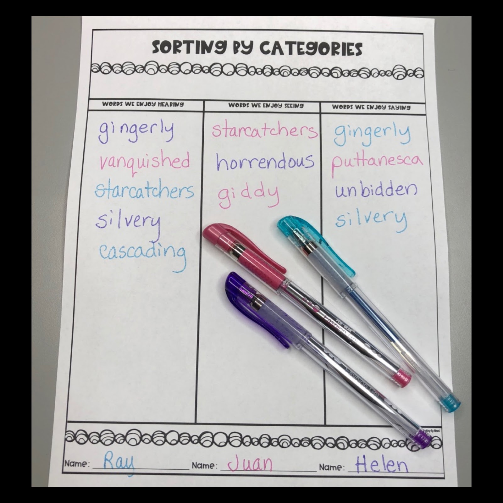 COLLECTING MULTISYLLABIC WORDS - Reading by Heart