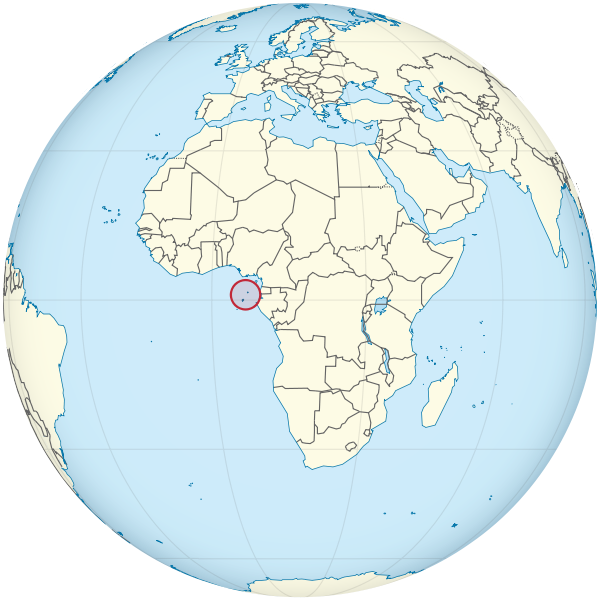Letak negara Sao Tome dan Principe